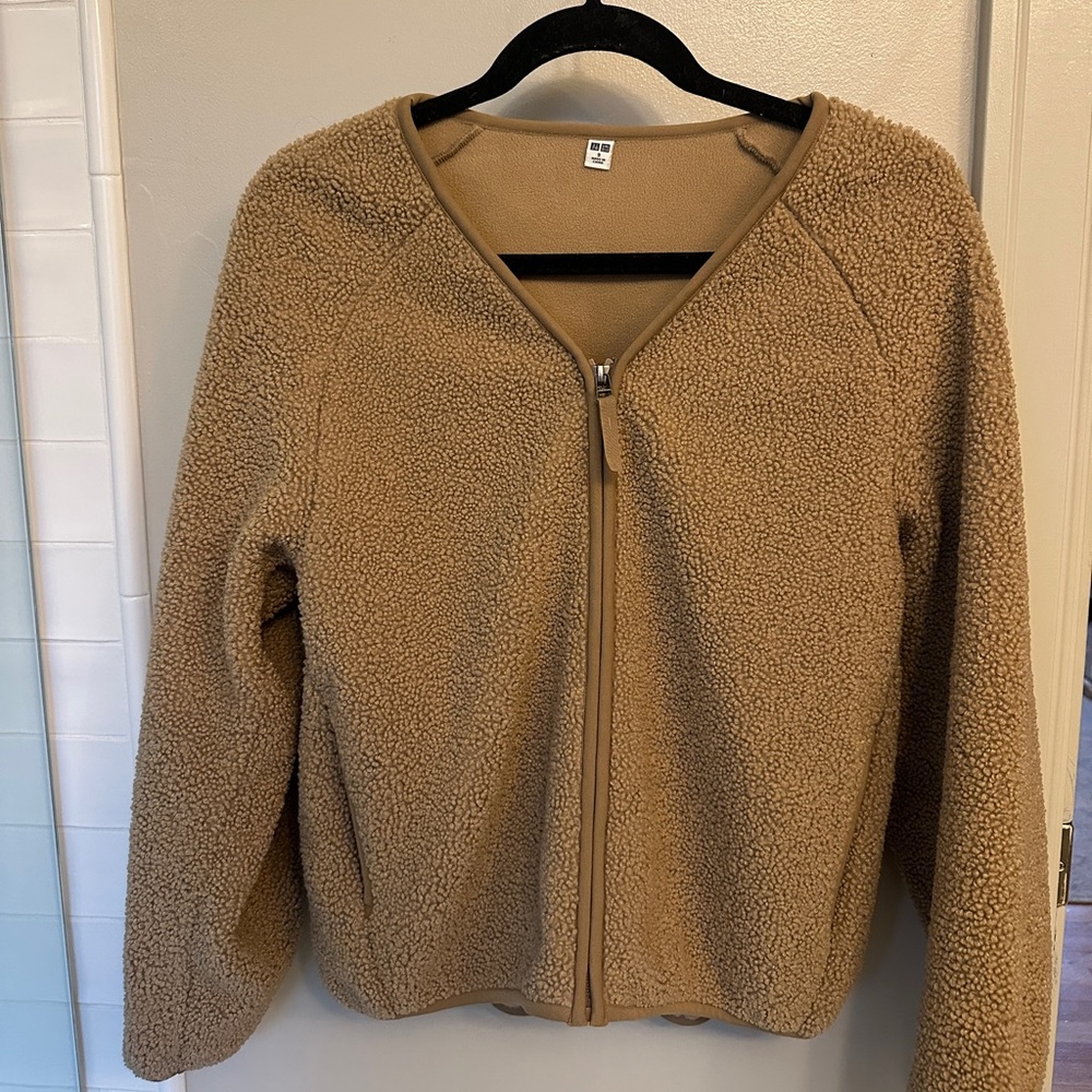 Uniqlo Camel Teddy Jacket